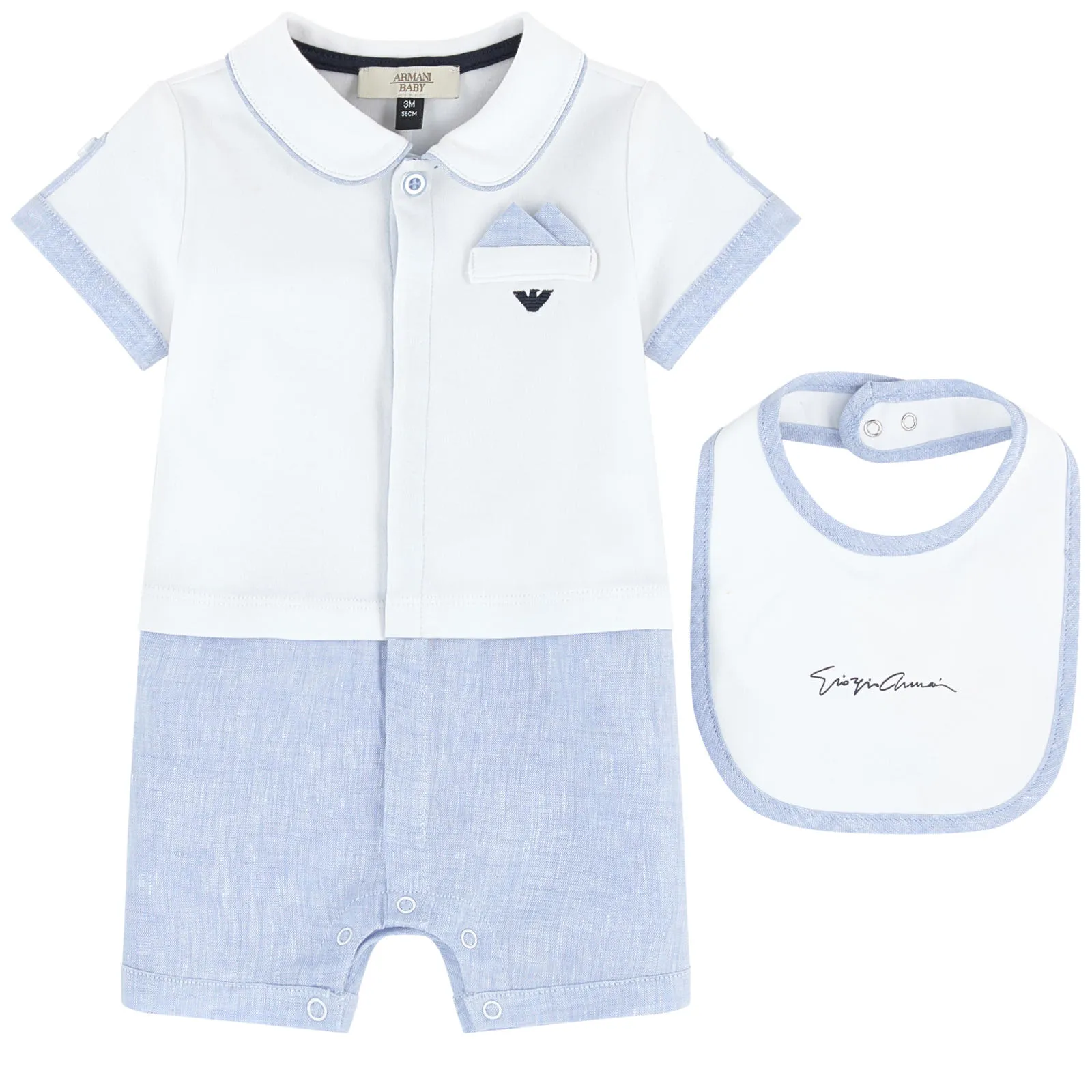 Trompe lOEil playsuit and bib