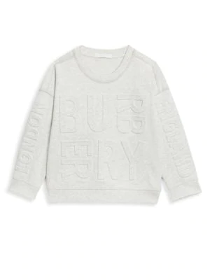 Girls Embossed Logo Sweatshirt