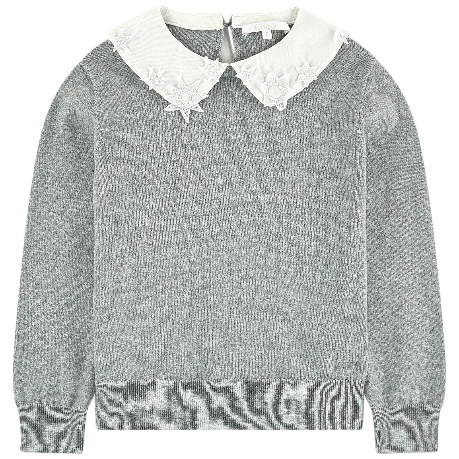 Mini Me sweater with a fancy collar