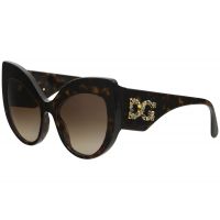 Dolce & Gabbana DG4321 B50213 Havana Cat Eye Sunglasses for