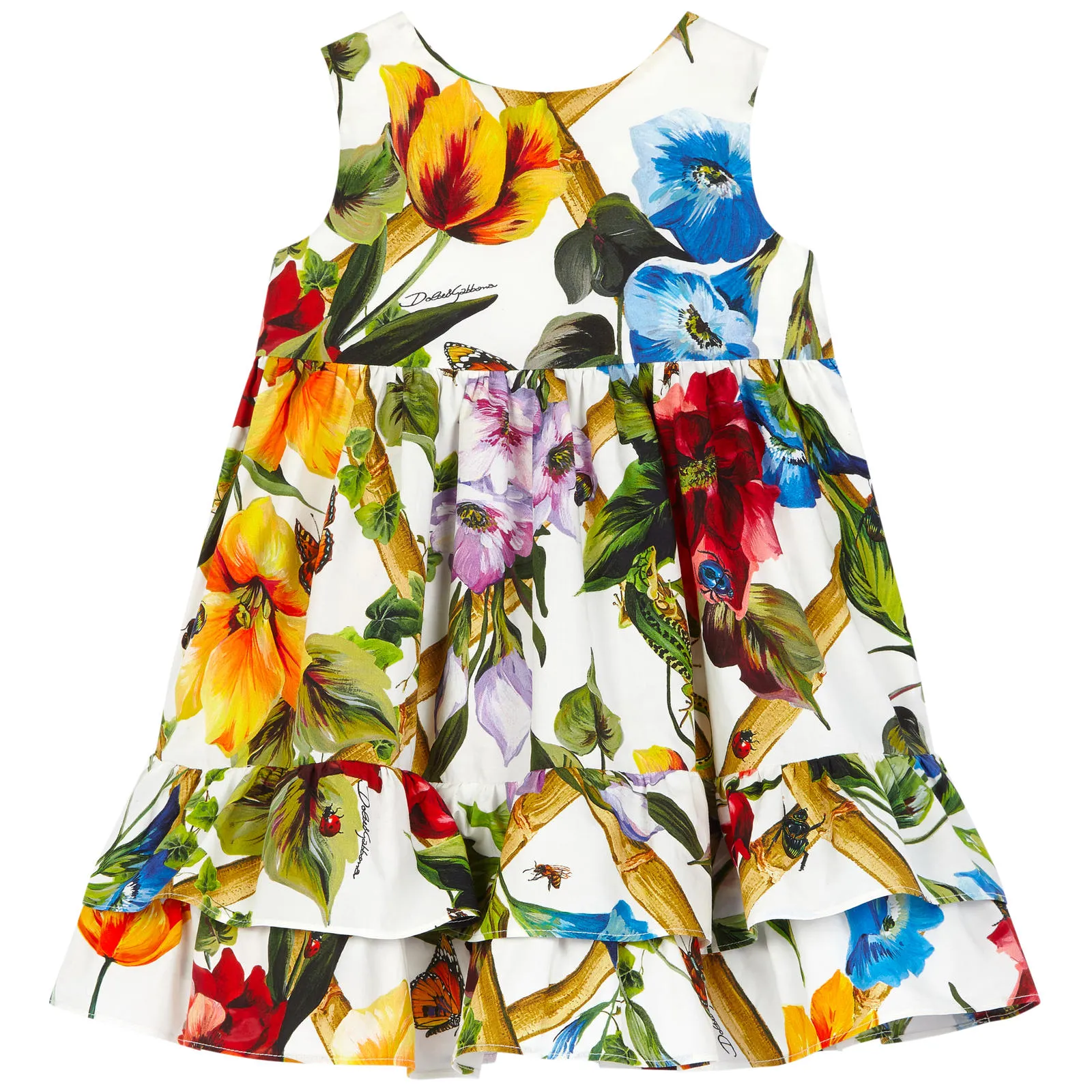 Mini Me poplin dress and matching bloomers