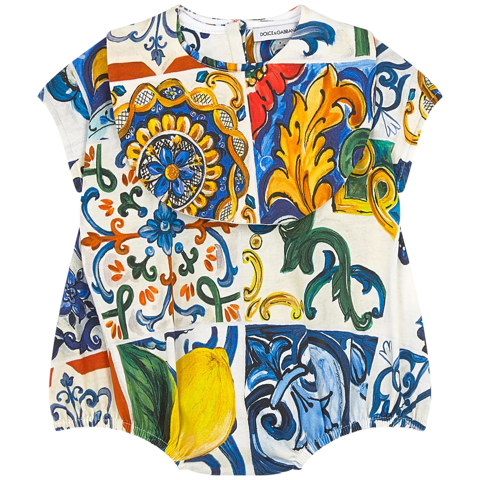 Mini Me onesies and matching bib - Maiolica
