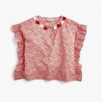 Girls umbrella-print top