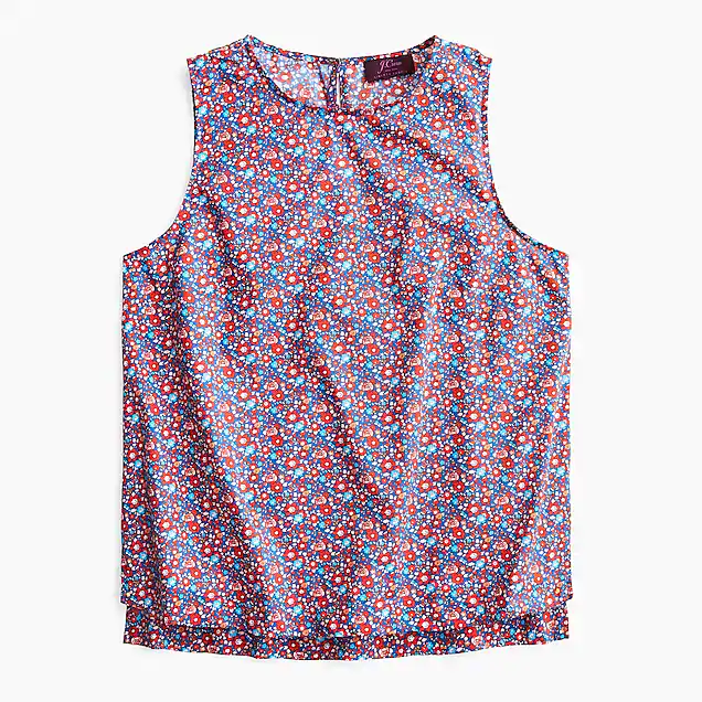 Sleeveless tank in Liberty Betsy Ann floral