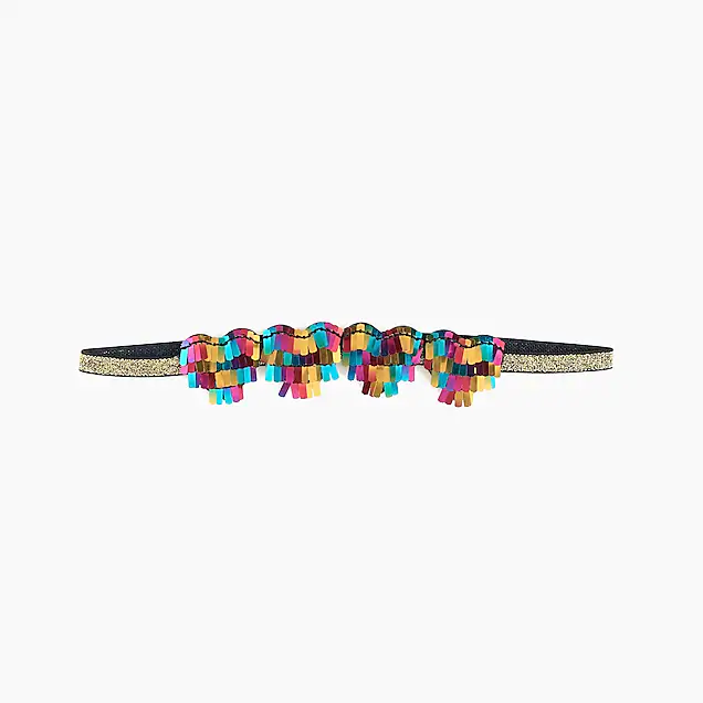 Girls sequin heart headband