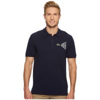 Short Sleeve 'Graphic Animtn' Embroidered Pique Regular