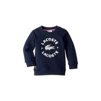 Long Sleeve Pique Fleece Croc and Writing Embroidered Sweatshirt (Toddler/Little Kids/Big Kids)