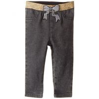 Denim Effect Trousers with Bow Patch (Infant)