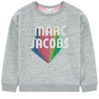 Logo print sweatshirt with sequins