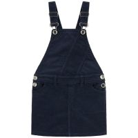 Velvet dungaree dress