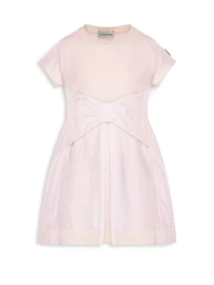 Little Girls & Girls Bow Jersey Combo Dress