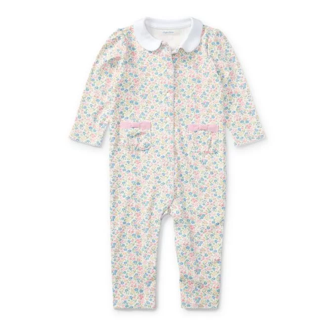 Floral-Print Cotton Coverall