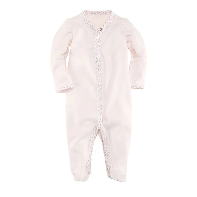 Floral-Trim Coverall