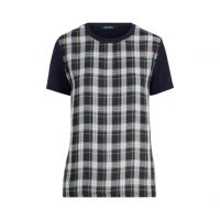 Plaid-Panel T-Shirt