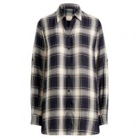 Plaid Twill Button-Down Shirt
