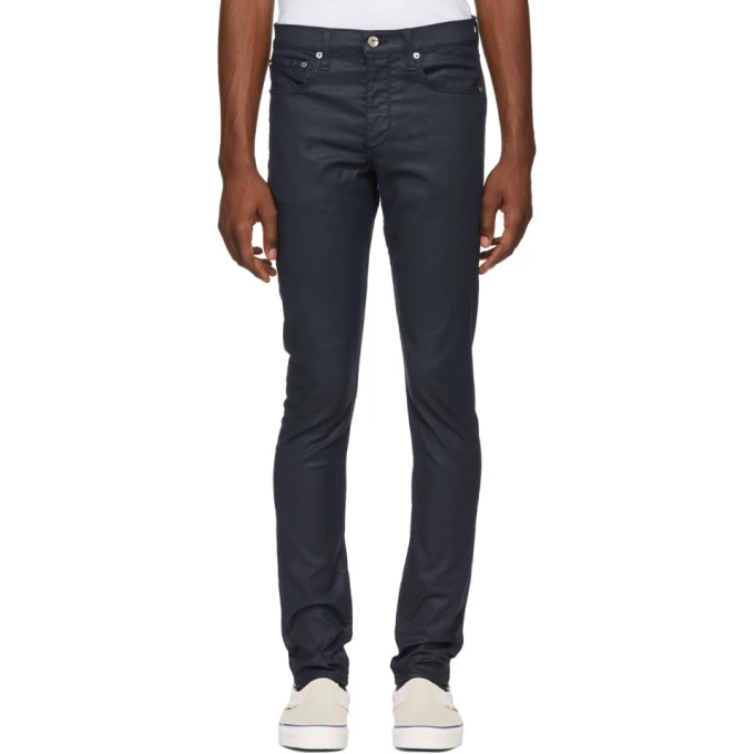 Blue Coated Fit 1 Jeans