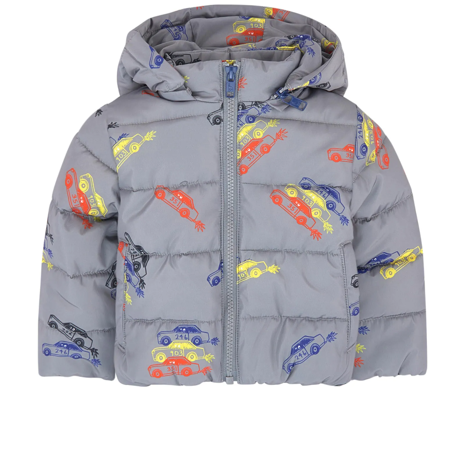 Printed padded coat