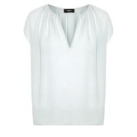 Gathered Slit Neck Top